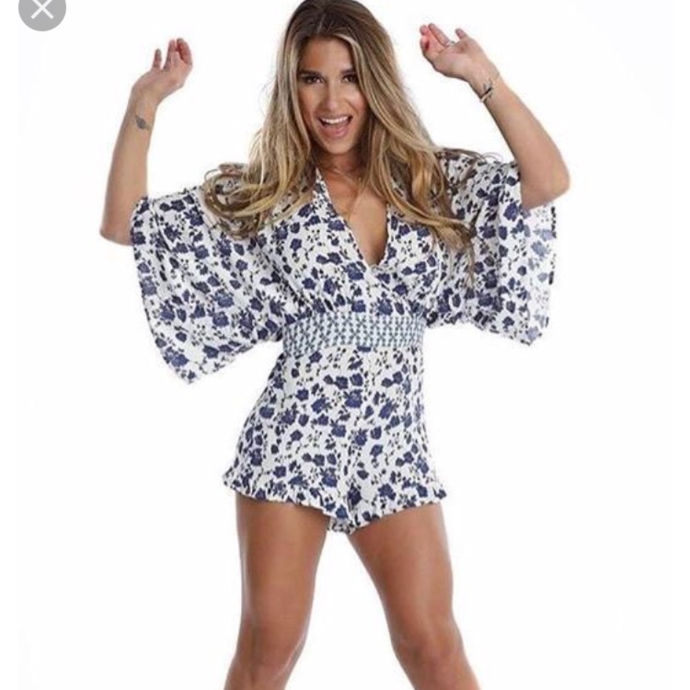 NWT Kittenish Charlotte Romper L